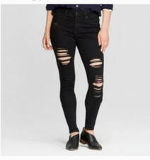 Universal Thread Size 00 Jegging Black Denim Wash High Rise Jean Smooth Sculpt