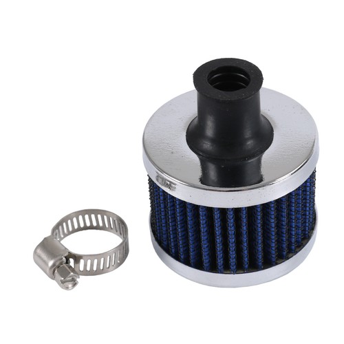 Blue Cold Air Intake Filter Turbo Vent Crankcase Car Breather Valve Cover 12mm - Picture 8 of 14
