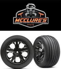 Traxxas Electric Front Black Chrome Wheels Alias Tires 3771A RC 1/10 Nitro Rear