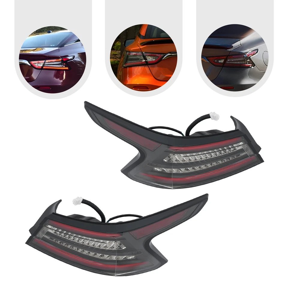 For 2019-2021 Nissan Maxima LED Tail Light Rear Brake Lamp Left+Right Outer Side Foto 3 de 4