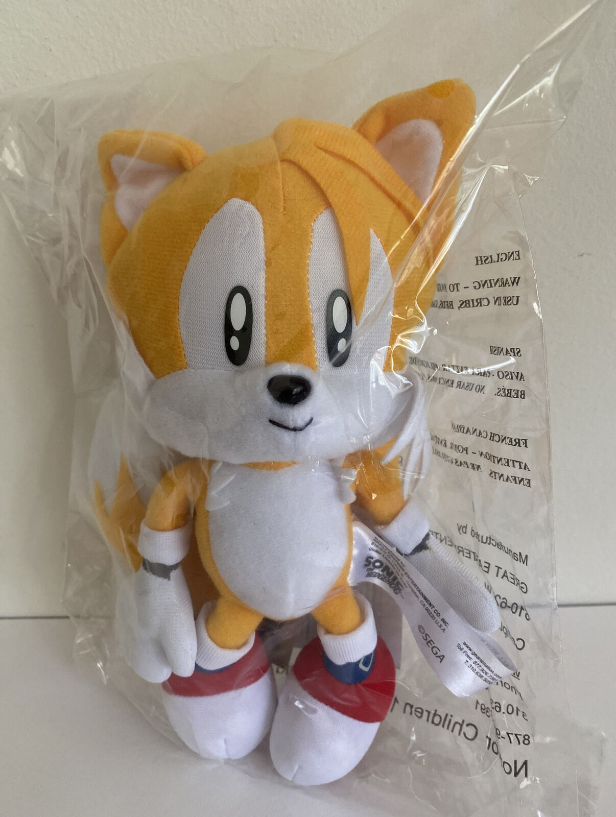 Great Eastern Entertainment GE Animation Sonic The Hedgehog - Tails Plush  7'', Multicolor (GE-7089)