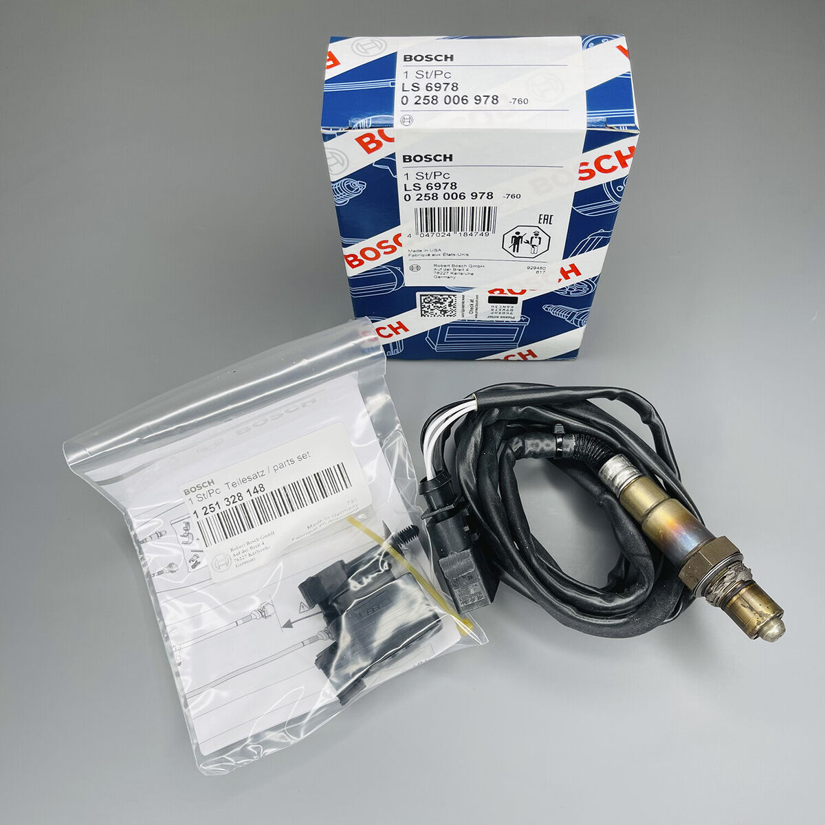 Bosch NEW 1K0998262 Lambda Oxygen Sensor For Audi Volkswagen Bosch NEW 1K0998262 Lambda Oxygen Sensor For Audi Volkswagen