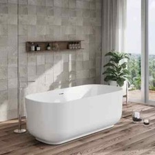 British Baths Liverton Square Freestanding White Acrylic Bath 1700 x 800 - NEW!!