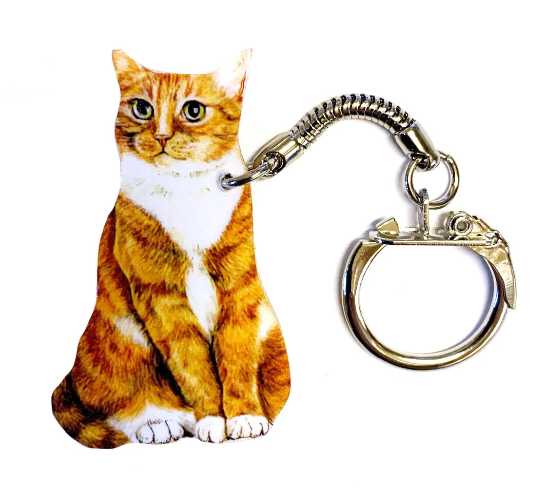 Ginger cat keyring clearance