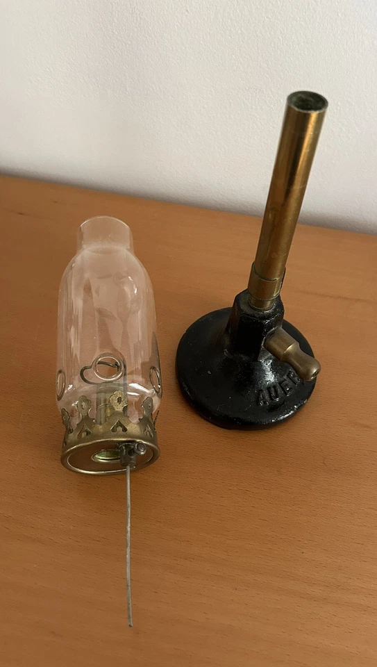 Ancienne Lampe à gaz AUER Complète Avec son globe en verre - Photo 4/4