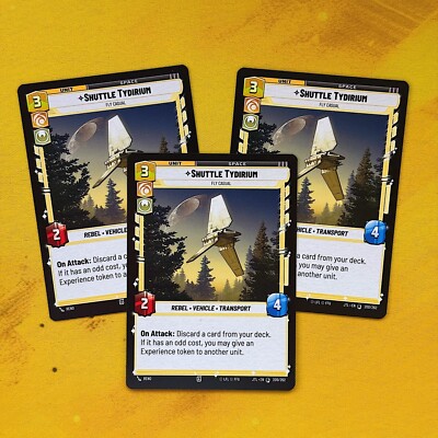 3x Shuttle Tydirium Fly Casual JTL Jump To Lightspeed PLAYSET SWU 200 Strahler
