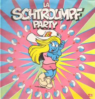 Les Schtroumpfs La Schtroumpf Party Vinyl Single 12inch NEAR MINT Polydor