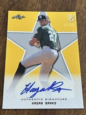 HAGAN BANKS 2020 LEAF PERFECT GAME YELLOW AUTOGRAPH #15/25 ALABAMA