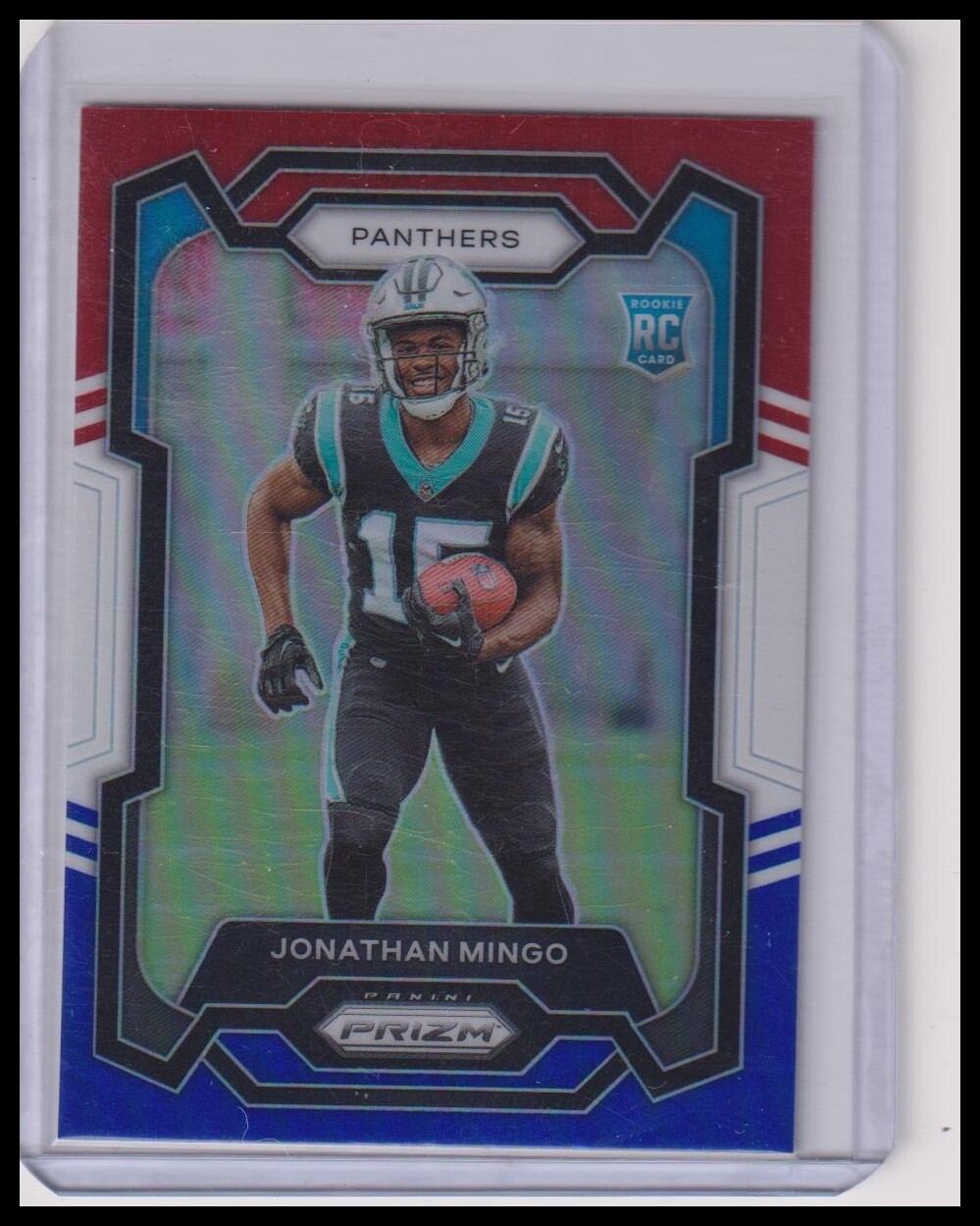 2023 Panini Prizm Jonathan Mingo RC #312 ROOKIE Red White Blue Carolina Panthers