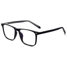 Blue Light Glasses for Men Anti-Eyestrain Oversized Computer Gaming Glasses