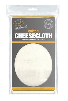 COOK'S CHOICE Muslin Cheese Cloth Straining Cloth Cheese Making Baking Steaming 180cm x 90cm