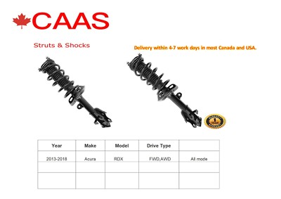 ( 2)Front Complete Struts fit 2013-2018 Acura RDX