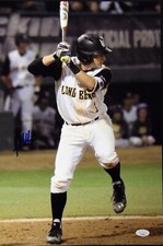 Garrett Hampson CSU Long Beach Signed 12x18 Glossy Photo JSA Authenticated