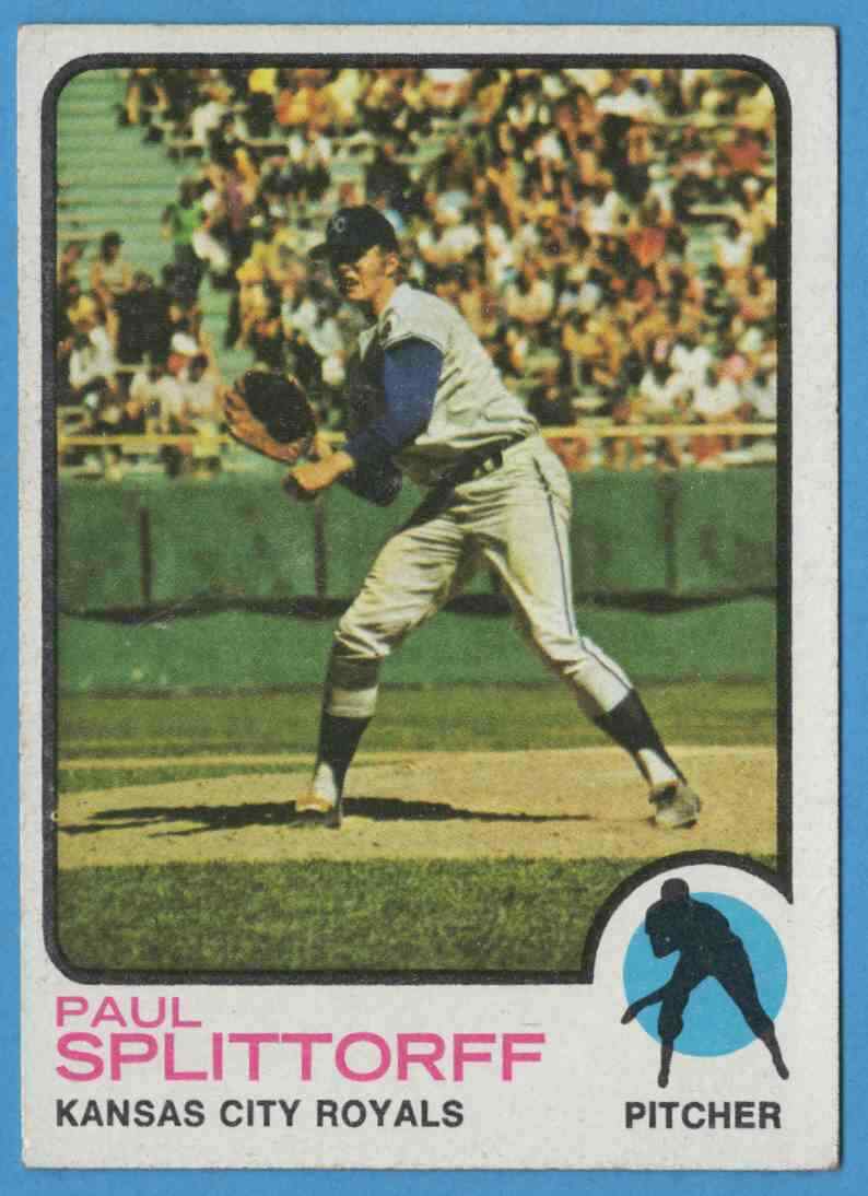 1973 Topps Paul Splittorff #48 Kansas City Royals