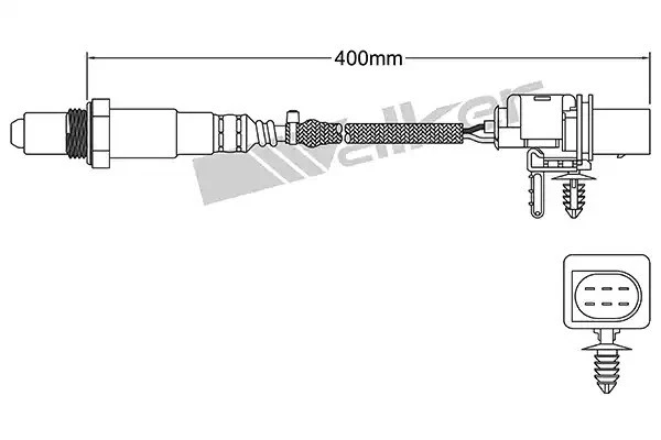 Lambda Sensor WALKER PRODUCTS 250-25034 - Image 2 of 2