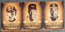 2001 Upper Deck Upper Deck's Most Wanted Cal Ripken Jr Tony Gwynn Alex Rodriguez
