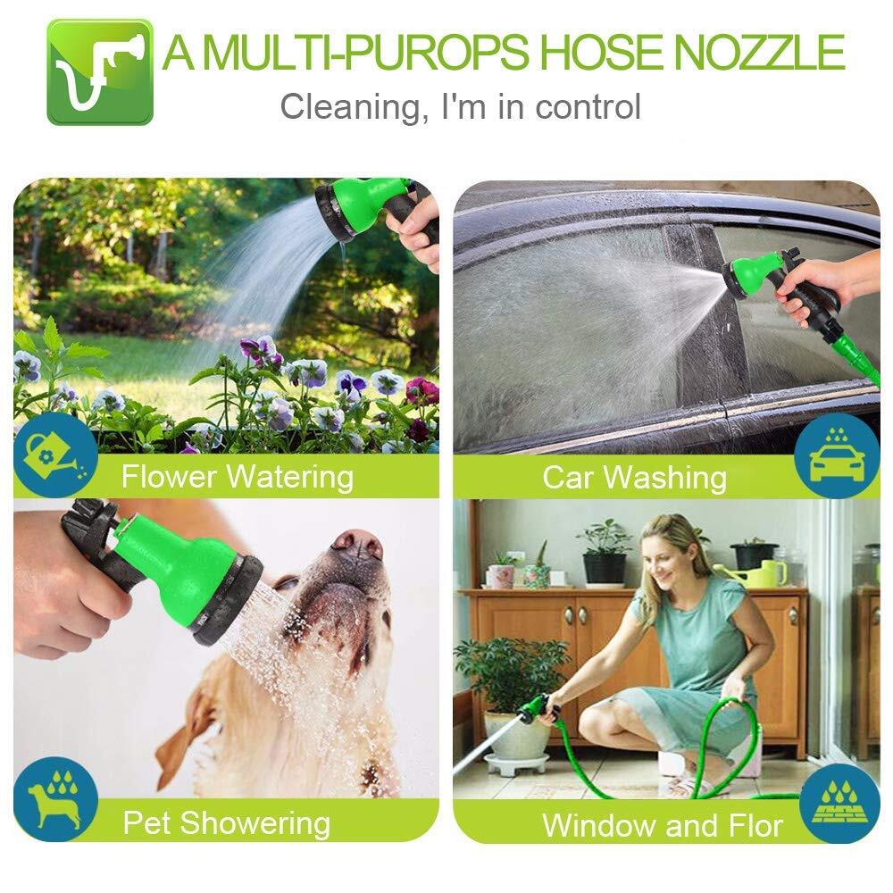 Homoze+Expandable+Garden+Hose+Pipe+100ft+Expanding+Flexible+Hosepipe