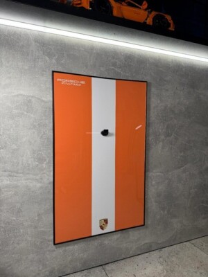 乗馬モチーフ オレンジH アートパネル 3枚セット Art Holder Frame on the Wall 80x50 cm. Technic 42056 Porsche 911