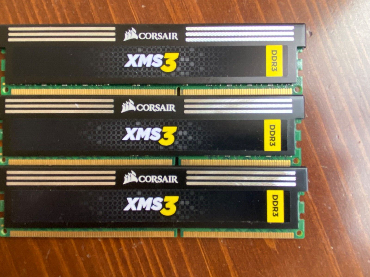 LOT OF Corsair XMS3 DDR3 RAM 1x8GB 24GB Total - Main Image