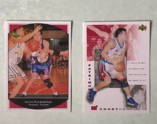 Alvin Patrimonio #1 & 59 PBA Upper Deck Collectible Cards Mint/Unused Phils.