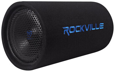 Rockville RTB10A 10'' 500w Powered Subwoofer Bass Tube + Bass Remote
