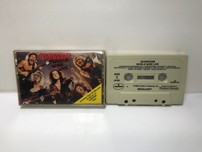 Scorpions World Wide Live Cassette Mercury  422-824 344-4 M-1 Chrome 1985