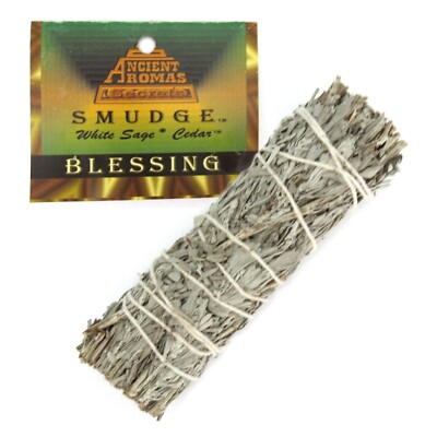 Blessing Smudge by Ancient Aromas (Native Made) 5-6'' Herb Bundle
