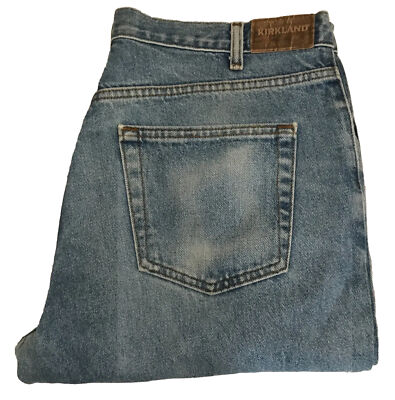 Kirkland Jeans Mens 36 x 32 Distressed Straight Leg Regular Fit