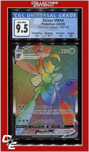 Scizor VMAX graded CGC 9.5 for sale on eBay