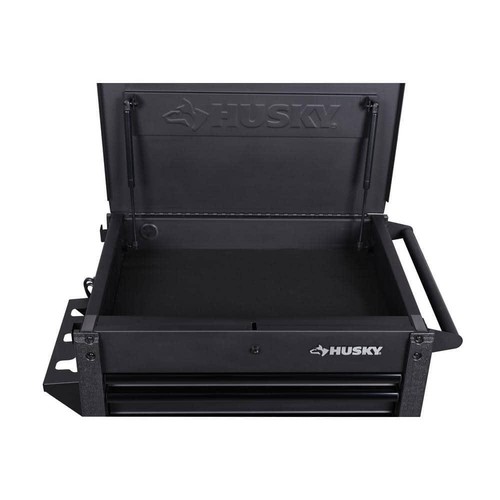 Husky Tool Cart 31"W Steel Rolling Tool Storage 6-Drawer Keyed Lock in Black - Picture 6 of 12