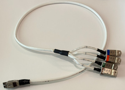 Siemon T4-03F-4ZMX-005 4-Pair TERA to Cat 6a RJ-45 14-196 TIA-568-C S/FTP 26 AWG
