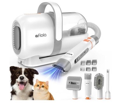 Afloia LM1 Hundeschermaschine mit Staubsauger, Profi Haustierpflegeset, leise