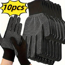 10 pcs Nylon Gloves Breathable Non Slip Outdoor Work Gloves