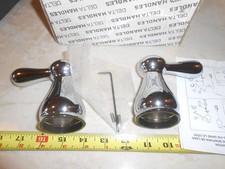 Delta H678 Roman Leland Shower Faucet Polished Chrome Handles Levers Set in box.