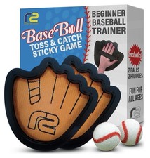 Toss Catch Baseball Game Set Sticky Training Glove Outdoor Indoor Fun Gift NEW
