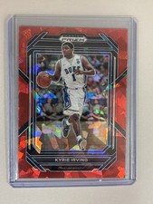 2023-24 Prizm Draft Picks Red Ice Kyrie Irving 72 Dallas Mavericks Parallel Card