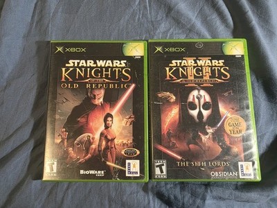 Star Wars Knights Of The Old Republic I & II Lot - Xbox - Used