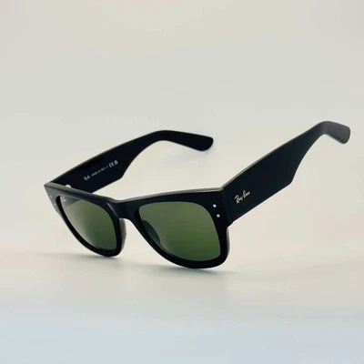 Ray Ban MEGA WAYFARER Sunglasses in Black and Green - RB0840S - Image 1 of 4