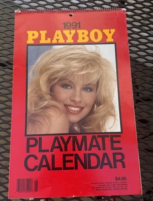 Playboy Playmate Calendar 1991 Pamela Anderson Cover & July Vintage