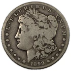 1899-S Morgan Silver Dollar Fine FN F $1 Coin San Francisco Mint