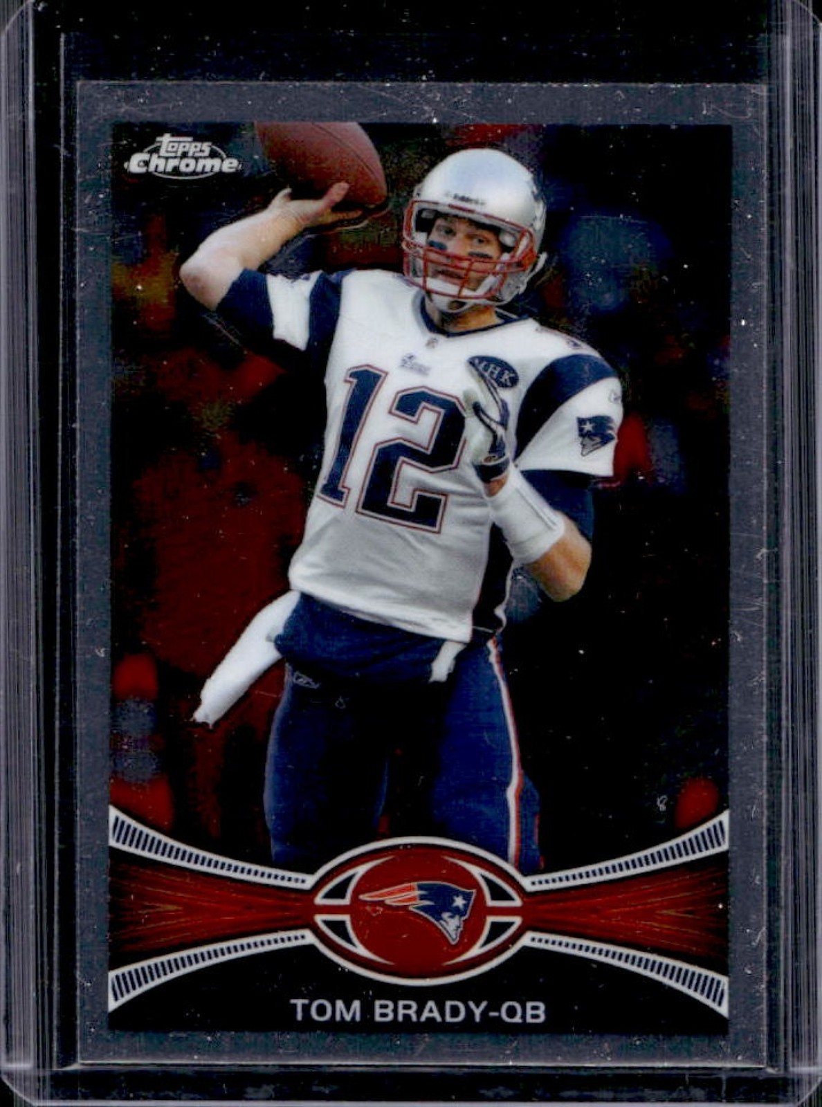 2012 Topps Chrome Tom Brady #220 Patriots