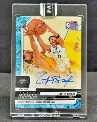 #ad #ad Carter Bryant RC Auto WATER #3 10 2025 Panini Instant NBA #4 Showcases Skills $539.10