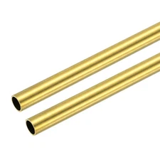 13mm OD x 0.5mm Wall Thickness x 203mm(8") Length Copper Round Tube(Pack of 2)