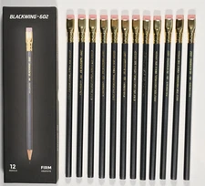BLACKWING 602 LEGACY MODEL w/ trees imprint 2010-2019 firm *FULL BOX* 12 Pencils