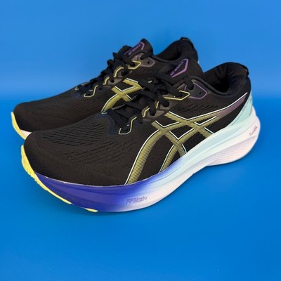 Asics Gel-Kayano 30 Women Black Neon Running Shoes 1012B503 Wide Size 10
