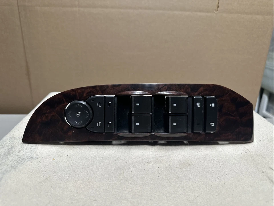 Par de interruptores de ventana delantera Yukon Denali Chevy Tahoe Suburban 2007-09 OEM arce Foto 3 de 4