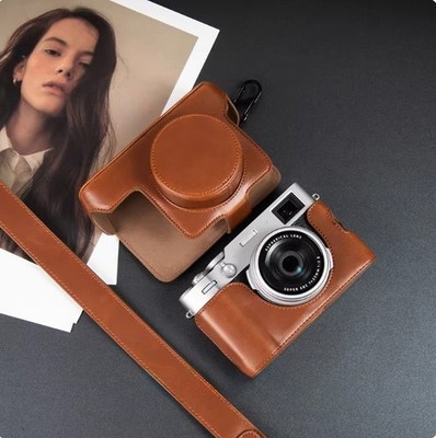 For Fujifilm X100VI Camera Bag Leather Dock Case Base Protection Cover Shell