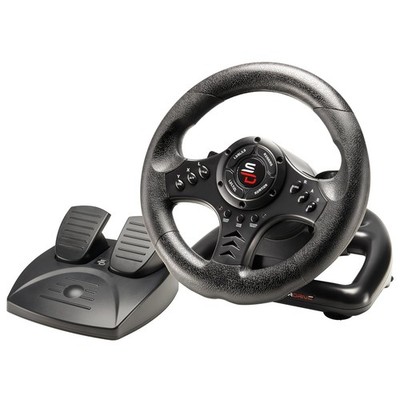 Compact SV450 Racing Wheel with Anti-Slip Pedals for Enhanced Gaming Experience