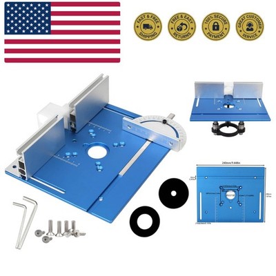 KETIPED Aluminium Router Table Insert Plate,Woodworking Benches Router Flip P...