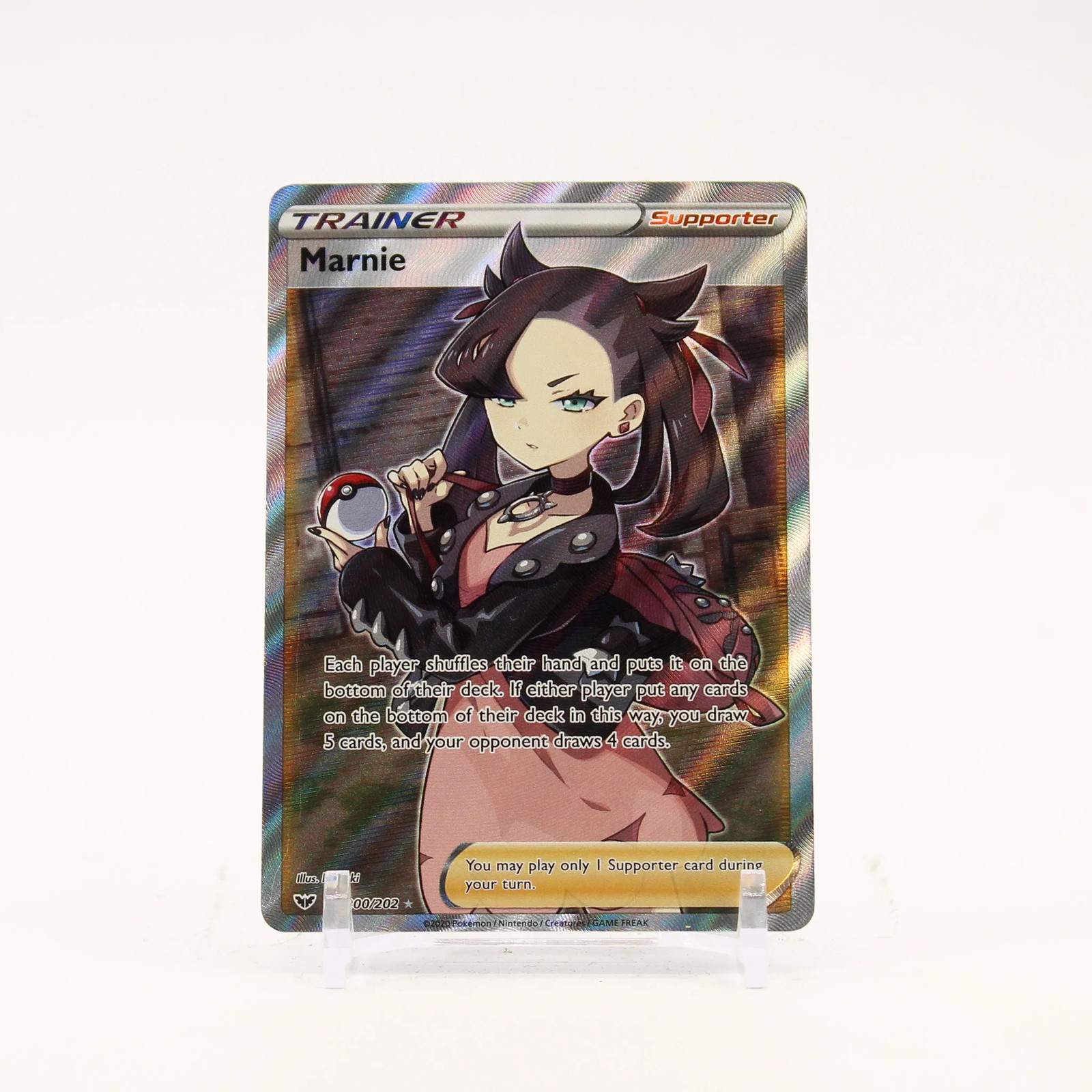 Marnie - 200/202 Sword & Shield Full Art Trainer - NM/MINT